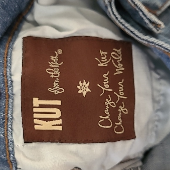 Kut from the Kloth women's distressed denim skirt size 14 - Picture 6 of 8